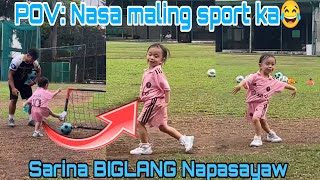 LAUGHTRIP Sarina Hilario Football Training With Dancing [upl. by Penney]