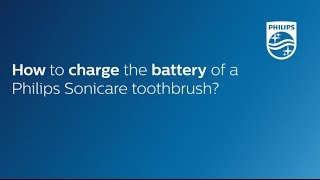 How to charge the battery of a Philips Sonicare toothbrush [upl. by Ennaillek337]