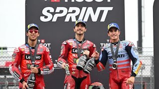 MotoGP Motegi Sprint 2024 Bagnaia vince dopo il dramma di Acosta 🏍️🔥 shorts [upl. by Kassia989]