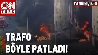 Beylikdüzü’nde Panik Anları Trafo Bomba Gibi Patladı [upl. by Anaiuq]