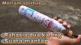 cara membuat meriam spirtus cuma dari dua kaleng Bear Brand [upl. by Nort]