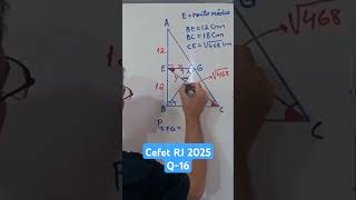 Cefet RJ 2025 Matemática shorts cefet [upl. by Reilly]