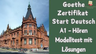 GoetheZertifikat A1 Hören Test Paper mit Antworten  Start Deutsch1  German Exam 2024 [upl. by Hceicjow]