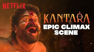 Kantara ’s LEGENDARY Climax Scene 🔥  Rishab Shetty  Kantara  Netflix India [upl. by Ahsennek]