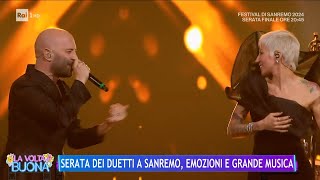 Serata dei duetti a Sanremo 2024 i Negramaro cantano con Malika Ayane  La Volta Buona 10022024 [upl. by Petty113]