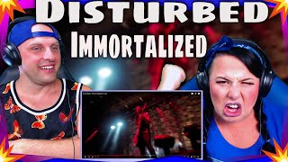 First Time Hearing Immortalized  Disturbed Live THE WOLF HUNTERZ REACTIONS [upl. by Alyos]