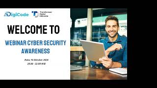 Digicode  Free Webinar Cybersecurity Awareness 16 Oktober 2024 [upl. by Nanci]