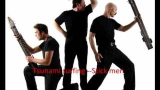 Tsunami surfing  Stick men Tony Levin [upl. by Ilah]