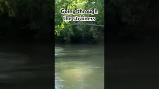 Creek fishing in fall high water conditions kayak river bassfishing smallmouthbass float [upl. by Naoh672]