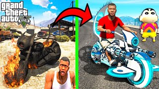 Franklin Repairing Trillionaire Bikes in GTA 5  SHINCHAN and CHOP [upl. by Gravante]