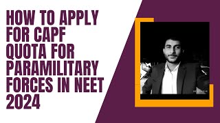 central pool quota quota for paramilitary forces in neet 2024 [upl. by Akieluz]