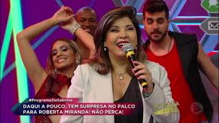 Roberta Miranda canta novo sucesso no Programa da Sabrina [upl. by Arahsat]