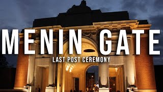 MENIN GATE BELGIUM  Bagpipes and The Last Post Ceremony Every Day Since 1928 [upl. by Atiuqrahs134]