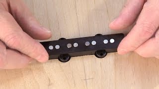 How to rout a Jazz Bass pickup cavity with templates [upl. by Schwerin71]