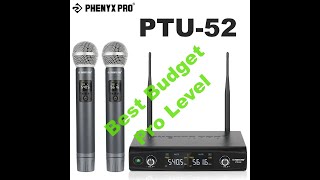 Phenyx Pro PTU52 Affordable Pro level wireless microphone [upl. by Alimaj]