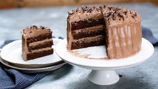 Súper Torta Húmeda de Mousse de Chocolate  Receta Rápida [upl. by Grayce]