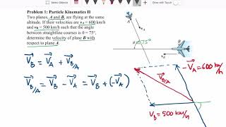 Particle Kinematics II  Problem 1  Graphical Method [upl. by Rednav]