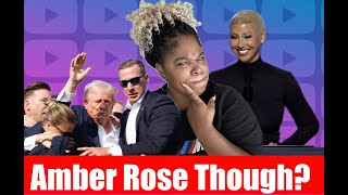 Donald Trump survives assassination attempt and attends RNC for Amber Rose speech reactionvideos [upl. by Lehcem]