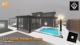 I built a modern house EP1  Roblox SCP3008 [upl. by Imat]