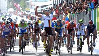 Junior Mens Road Race Highlights  2014 Road World Championships Ponferrada Spain [upl. by Goodkin]