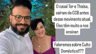 Casal Tor e Thaisa do canal Prosa de Graça Live sobre Culto Doméstico [upl. by Schilling]