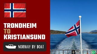 Trondheim to Kristiansund Ferry Norways Kystekspressen Coast Express [upl. by Ahseeyt303]