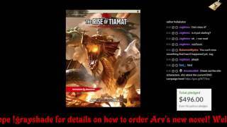 Arv streams Day 1 of DampD The Rise of Tiamat [upl. by Anelhtac]