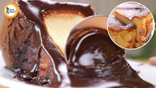 San Sebastian Burnt Basque Cheesecake Recipe by Food Fusion [upl. by Enattirb677]