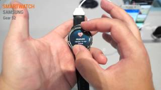 IFA 2015 Samsung Gear S2 Hands On Test  Deutsch  German ►► notebooksbilligerde [upl. by Tuorah284]