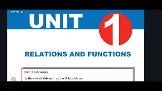 Maths grade 11 unit 1 part1 relations and functions in afaan oromoo [upl. by Elumas]