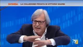 Sgarbi vs Raggi Perché cao cambi i nomi degli assessorati imbecille Ignoranti come capre [upl. by Yebba256]