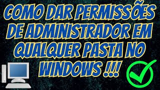 Como dar permissões para que determinados usuários possam criar editar excluir arquivos no C\ [upl. by Suoirred991]