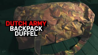 Dutch Army Woodland BackpackDuffel [upl. by Graniah]