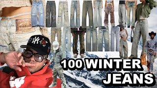 🥶 100 JEANS FÜR WINTER 2024 2025 😱 BAGGY JEANS amp BOOTCUT JEANS  Part 1 😤 [upl. by Roze]