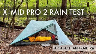 Durston XMid Pro 2  Overview and Rain Test Review  Ultralight Gear  Appalachian Trail [upl. by Annayad]