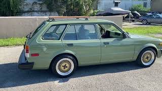 Rutledge Wood built 1983 Honda Civic Wagon Walk Around [upl. by Benny454]