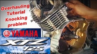 Yamaha XTZ 125 Engine Overhauling knocking problem [upl. by Idnas]