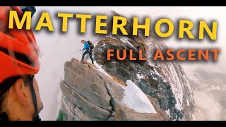 The Matterhorn Hörnli Ridge FULL CLIMB Raw 360 GoPro Footage [upl. by Klenk13]