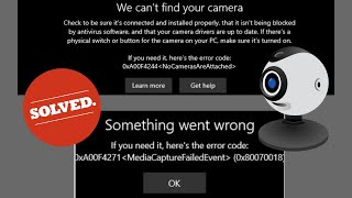 We Cant Find Your Camera Error code 0xa00f4244 In Windows 11 Webcame Is Not Working In Windows 11 [upl. by Llezniuq71]