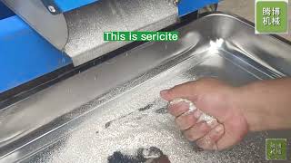 Onsite test of sericite selected from quartz sand [upl. by Yank]