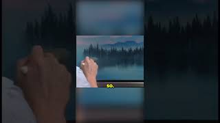 How To Paint Reflections with Bob Ross art artist painting [upl. by Mihalco]