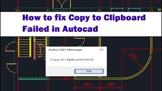 How to fix copy to clipboard failed in Autocad [upl. by Atineb]