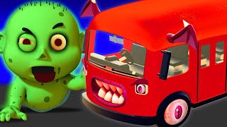 Spooky Scary Wheels On The Bus  Halloween Spooky Songs For Kids  All Babies Channel [upl. by Prue]