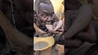 So Delicious‼️its breakfast 🔥😋 Enjoy Oldman hadzabe tribe Hunts Lifestyle [upl. by Birch]