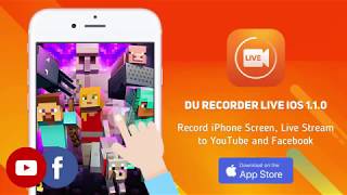 Record iPhone Screen Live Stream iPhone Screen to YouTube amp Facebook  DU Recorder IOS Update [upl. by Sapphire]