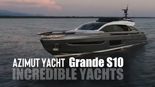 INCREDIBLE YACHTS  Azimut Yacht Grande S10 yachting boating [upl. by Ativel745]