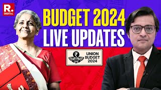 Budget 2024 LIVE Booster shot for Middle class  Nirmala Sitharaman Presents Union Budget 2024 25 [upl. by Burrus]