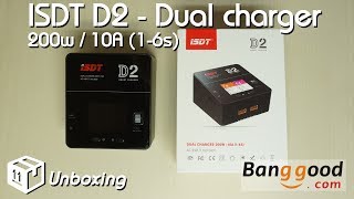 • ISDT D2  200w 10A dual charger  Unboxing amp software overview • [upl. by Chard466]