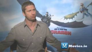 Has Gerard Butler ever ridden a dragon Star of How To Train Your Dragon amp The Bounty Hunter [upl. by Elleraj617]