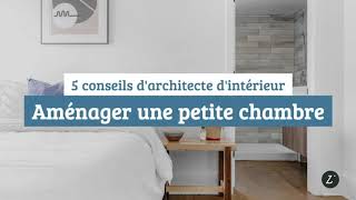 5 conseils déco pour aménager une petite chambre [upl. by Eaj]